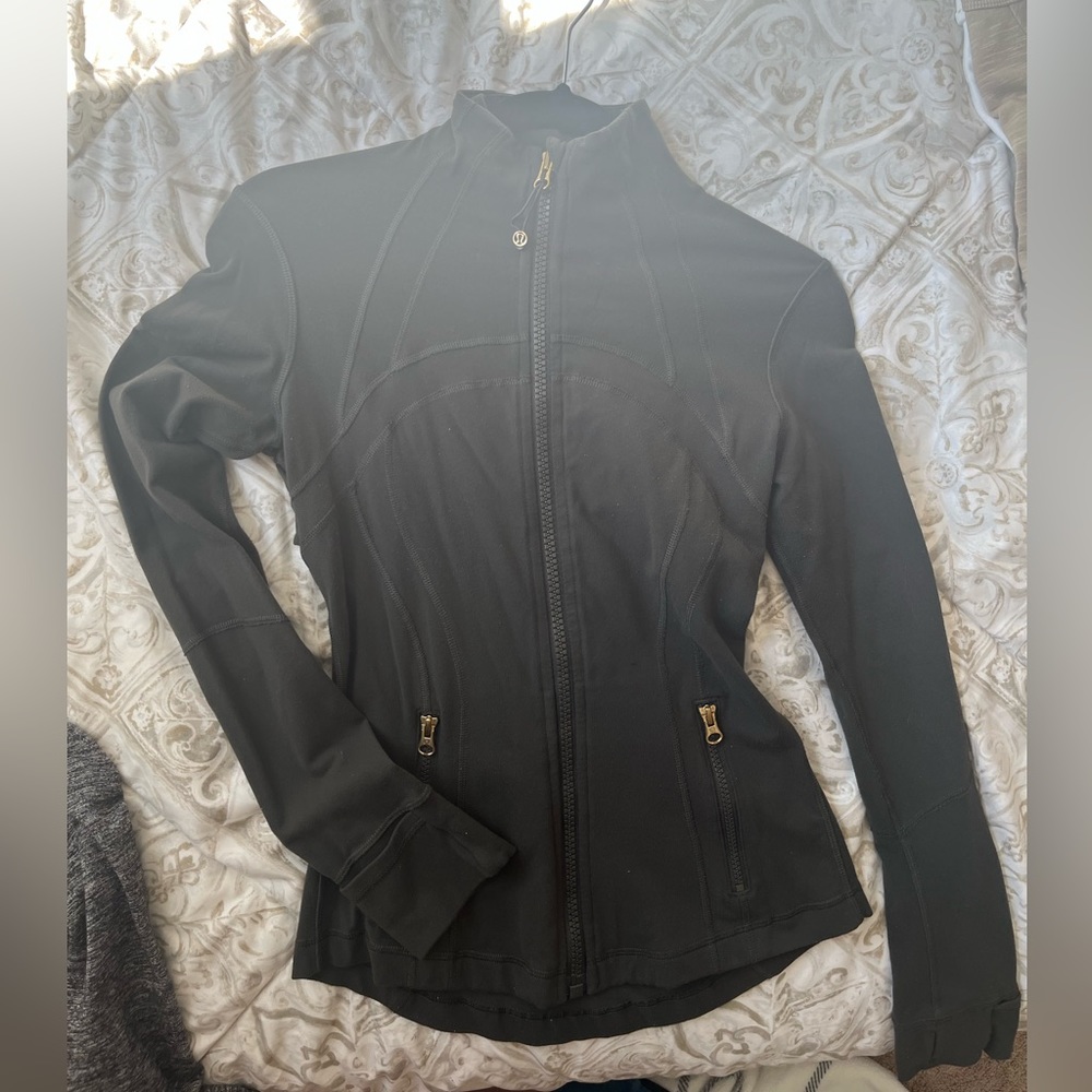 Dark green lululemon define jacket